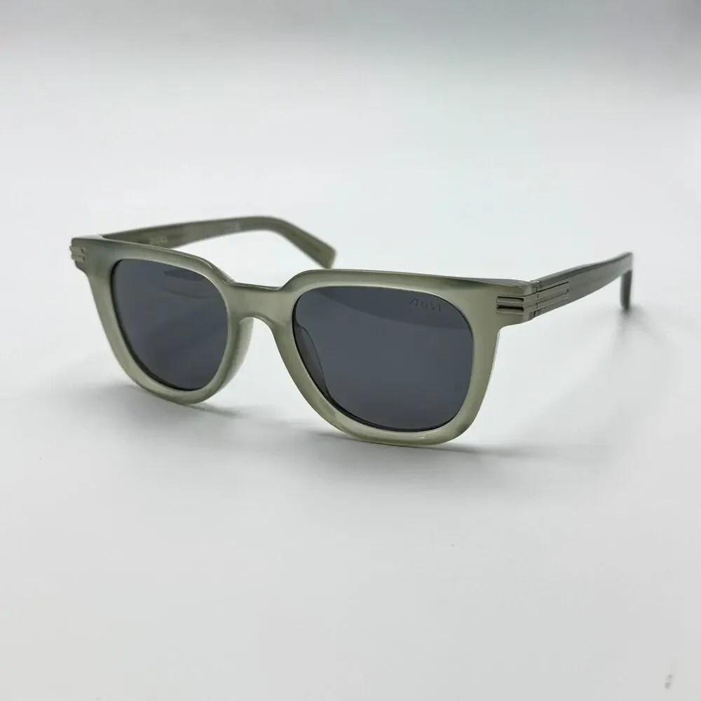 Ermenegildo Zegna Sunglasses EZ0248 20A Shiny Gray Frame Gray Lens 50-19-145 New